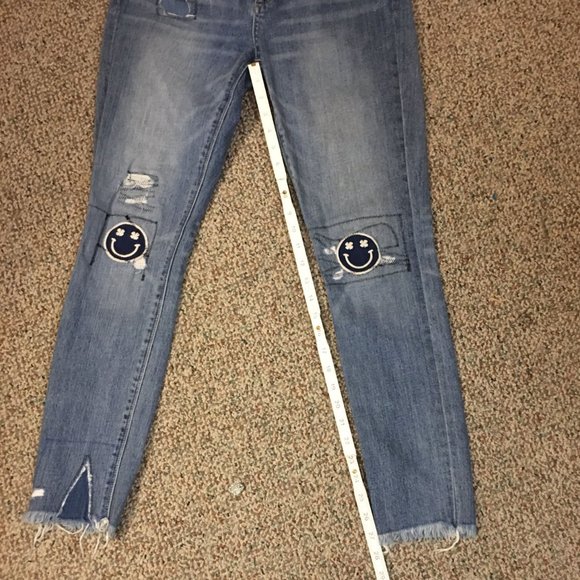 Lucky Brand 2/26 Ava Skinny Smiley Face Jeans - Picture 8 of 12